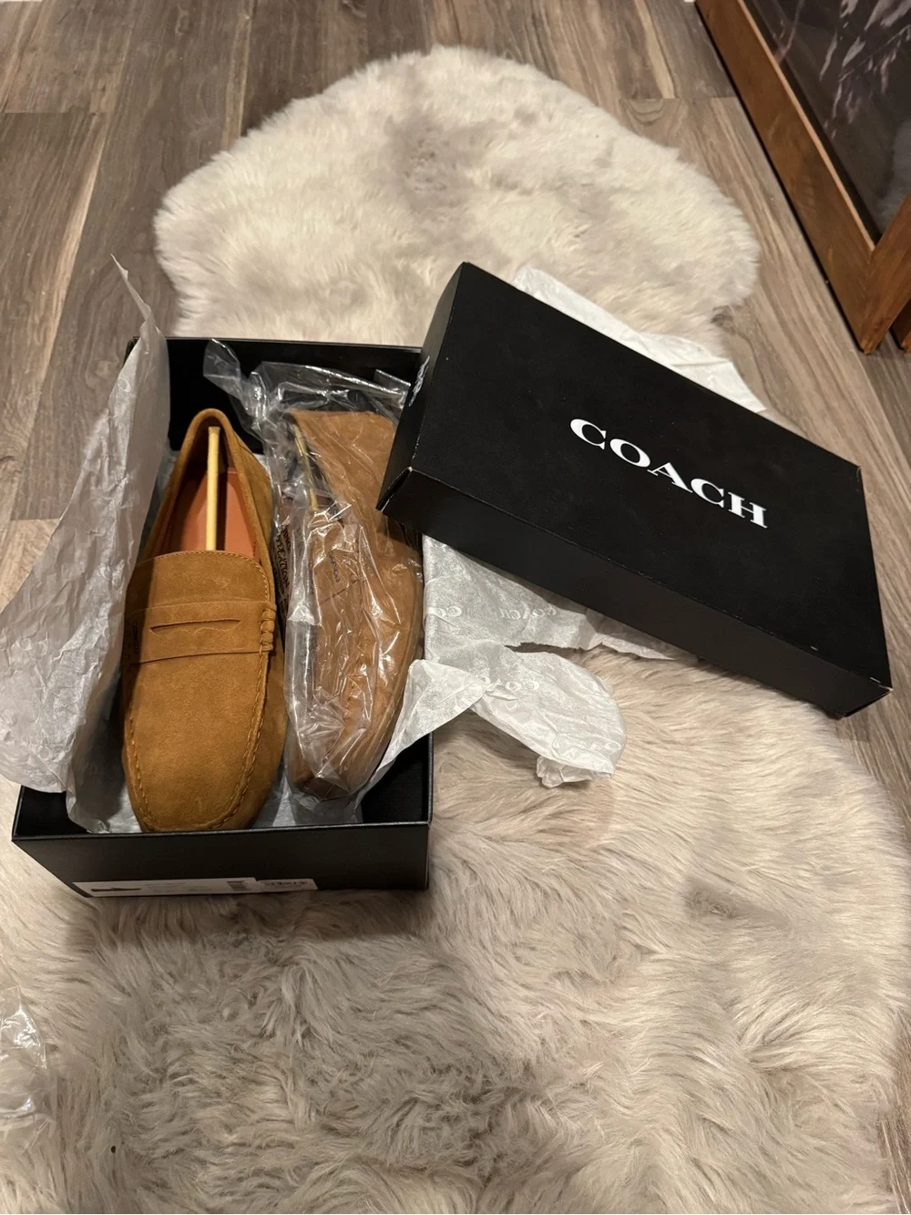 Coach suede penny